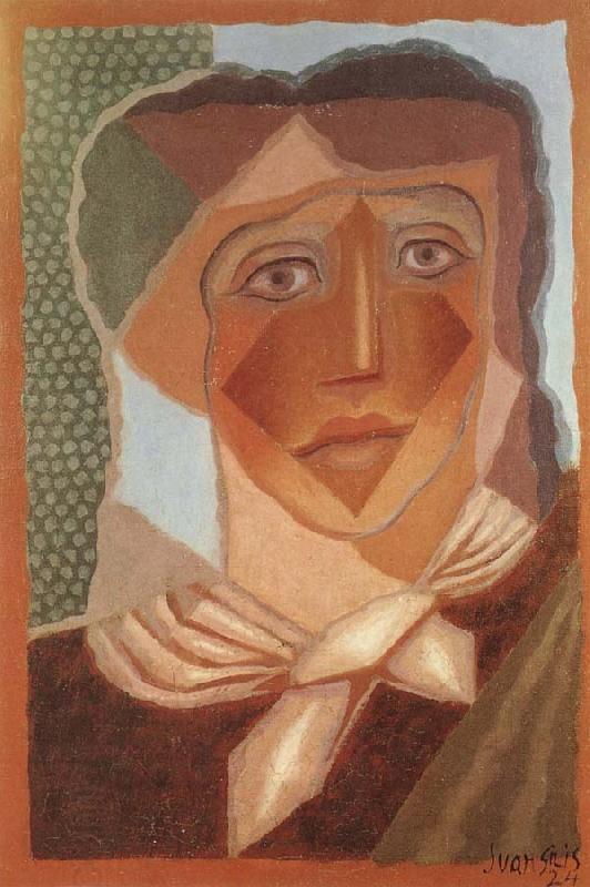 Juan Gris The fem wearing the scarf China oil painting art